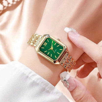 Luxury Women's Rectangle Quartz Watch - Elegant Analog Fashion Wristwatch Gift