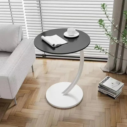Modern Small Side Table - Compact Bedside Nightstand & Coffee Table for Bedroom, Living Room, Sofa & Balcony