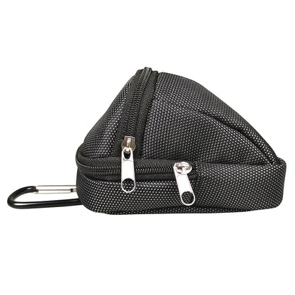Mini Park Golf Ball Bag with Hook – Portable Nylon Waist Bag for Park Balls, Outdoor Sports Golf Accessories