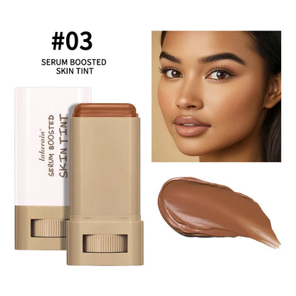 Waterproof Skin Tint Stick – Nourishing Tinted Foundation & Contour Balm for Face Makeup