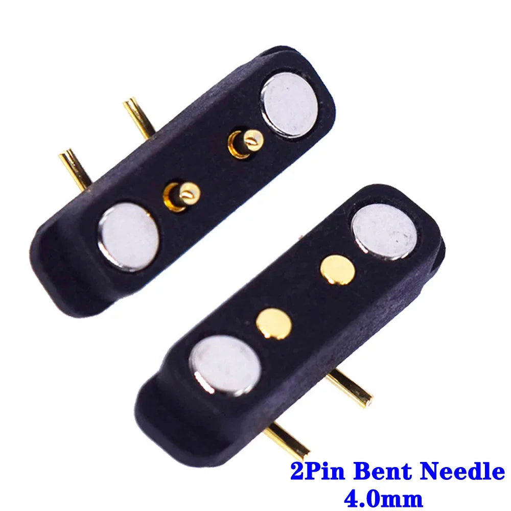 Magnetic Pogo Pin Connector - 2-10 Pin Spring Loaded Male Female DC Power Socket with 2.54/4.0/2.8mm Pitch
