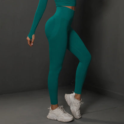 Women’s Seamless Gym Leggings – High-Waist Booty-Lifting Yoga & Fitness Pants, Sexy Sportswear