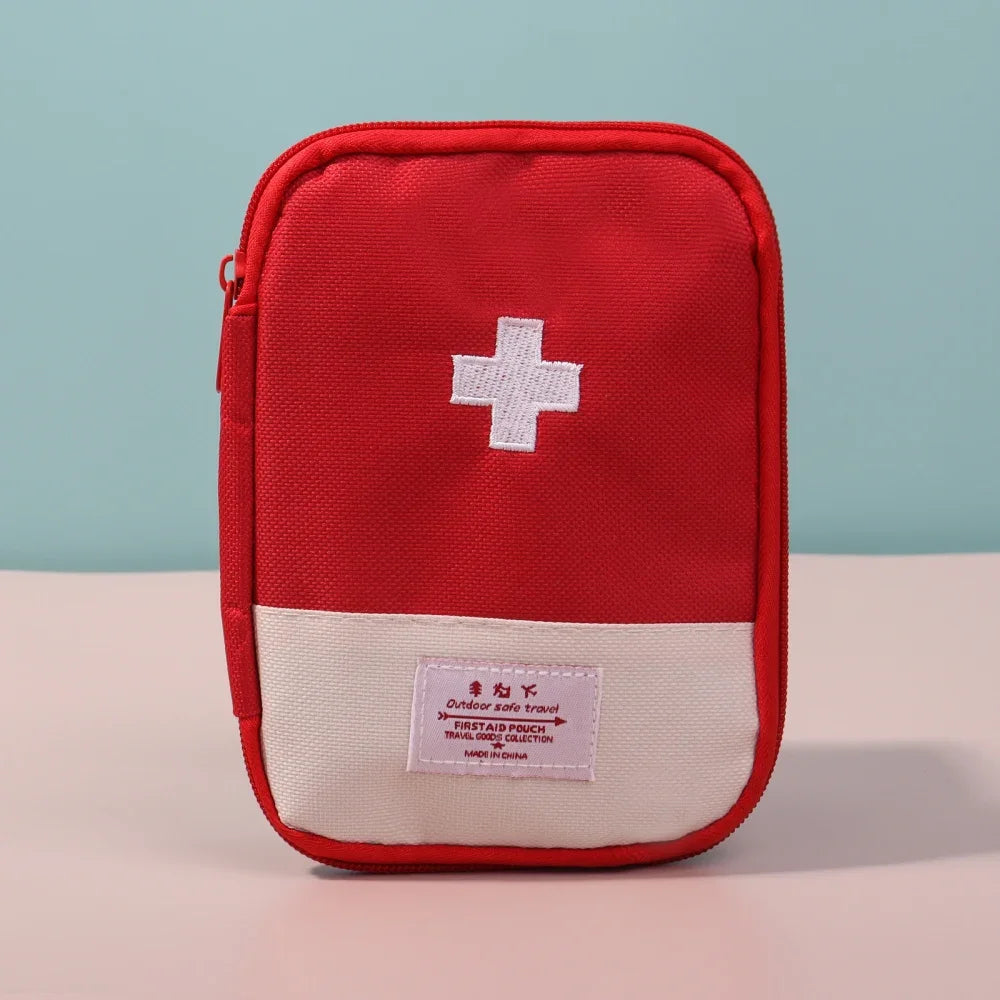 Portable Medicine Bag – Cute First Aid Kit Organizer, Medical Emergency Kit for Travel, Outdoor & Household Pill Storage