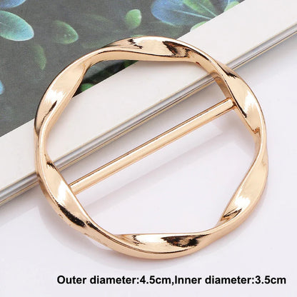 Elegant Alloy Brooch Pins with Pearls & Rhinestones – Minimalist Irregular Shapes, Fashion Accessory for Garments & Scarves
