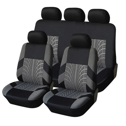 Customizable Four Seasons Universal Polyester Full Set Car Seat Covers – All-Season Automotive Interior Protection for Cars, SUVs & Vans