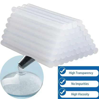 Transparent Hot Melt Glue Sticks – 7mm/11mm Strong Adhesive for DIY, Crafts, Electric Glue Gun & Home Repair Kits