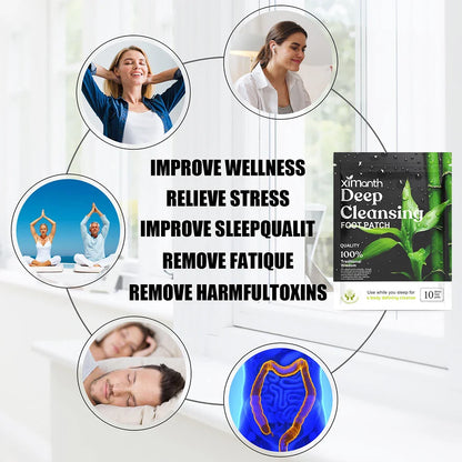 10-200PCS Detox Foot Patches – Herbal Stress Relief & Deep Sleep Aid | Foot Care & Body Detox Stickers