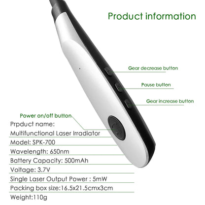 Rechargeable Portable Nasal and Ear Canal Laser Irradiator – Neck-Hanging 650nm Light Wave for Nasal and Ear Care