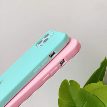 Crossbody Necklace Strap Silicone Case - Matte Shockproof Phone Cover for iPhone 17, 16, 15, 14 Pro Max & More