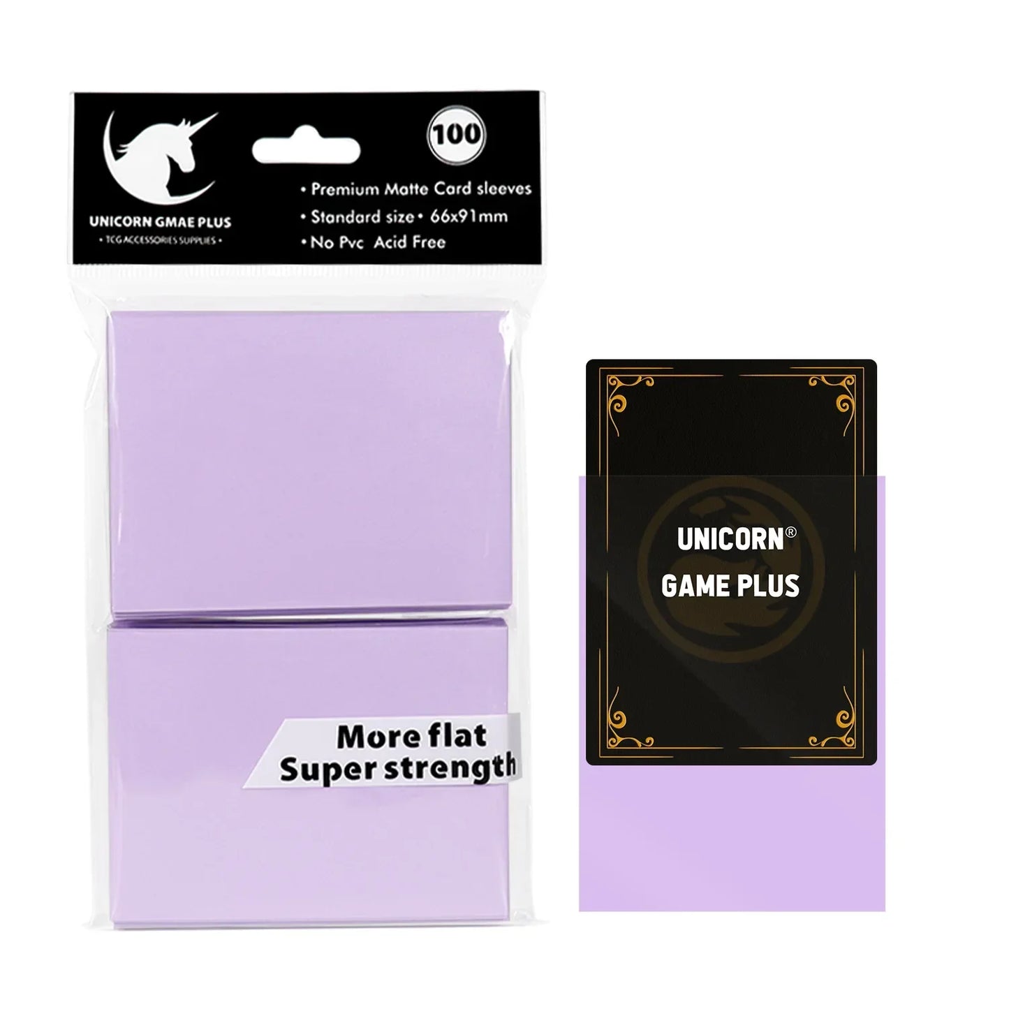100PCS Matte Card Sleeves - 66x91mm TCG Trading Card Protectors for Pokémon, Tarot & Board Games