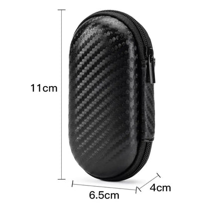 Portable EVA Storage Case - Protective Zipper Pouch for Phone Charger Shaver Hard Drive Data Cable Headphone Accessories