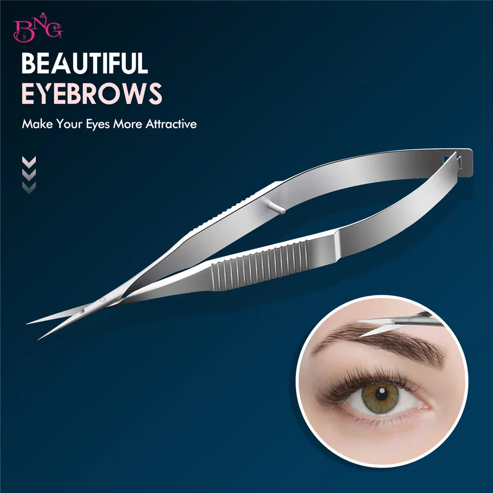 BNG Stainless Steel Cuticle Nipper & Dead Skin Remover Pliers – Straight Manicure & Eyebrow Scissors Beauty Tools