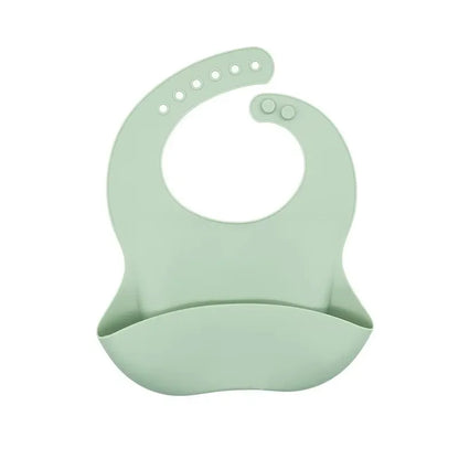 3D Waterproof Baby Bib – Cute Cartoon Animal Print, Adjustable Soft Silicone Feeding Bib for Boys & Girls