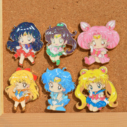 Sailor Moon Usagi Enamel Pin – Kawaii Anime Brooch for Clothes, Backpacks & Gifts