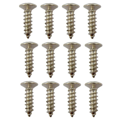 Electric Guitar Bass Pickguard Screws - 3x12mm Protective Plate Rear Cover Screws with Storage Box