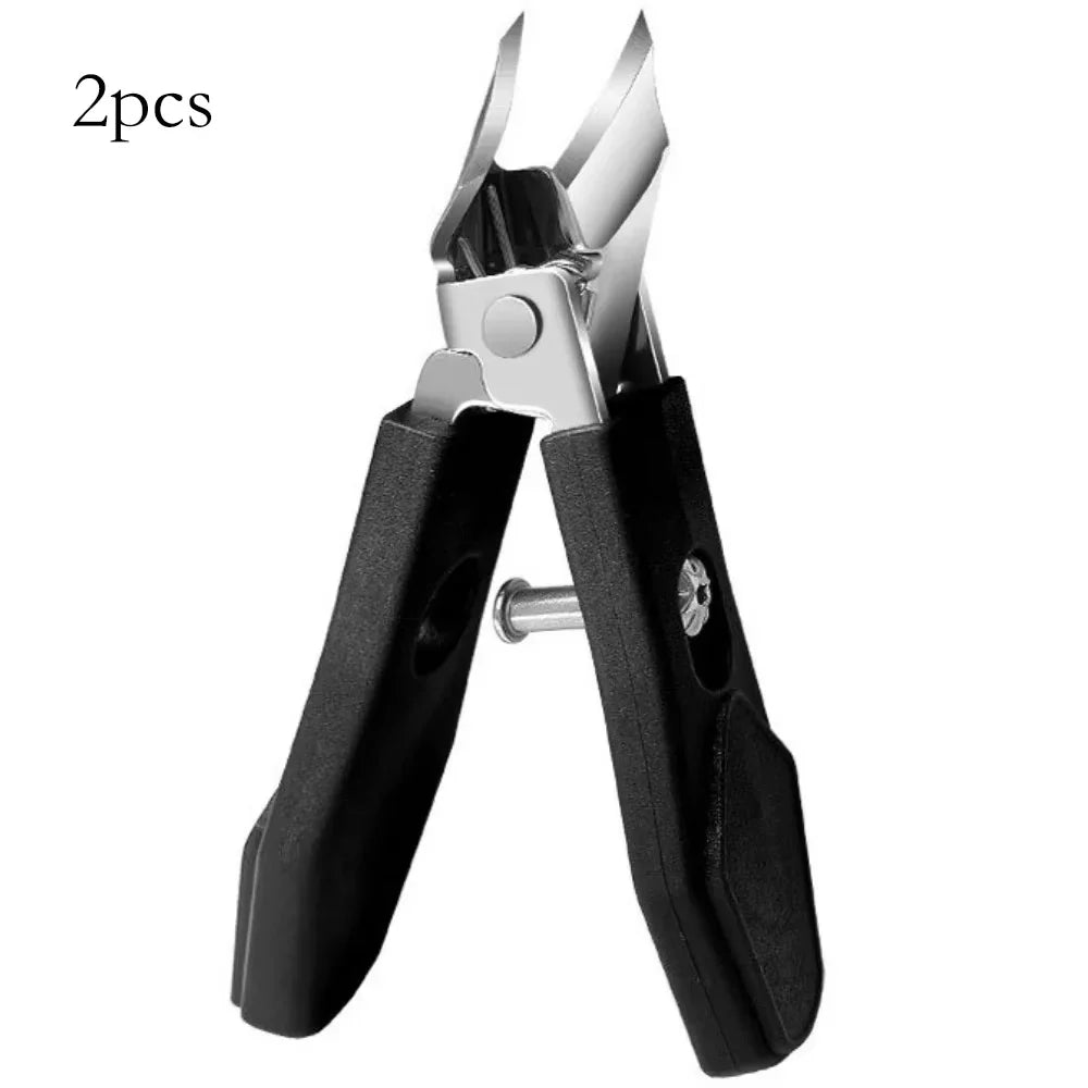 25° Slant Edge Nail Clipper - Stainless Steel Professional Ingrown Toenail Trimmer with Wide Opening Eagle Beak Design
