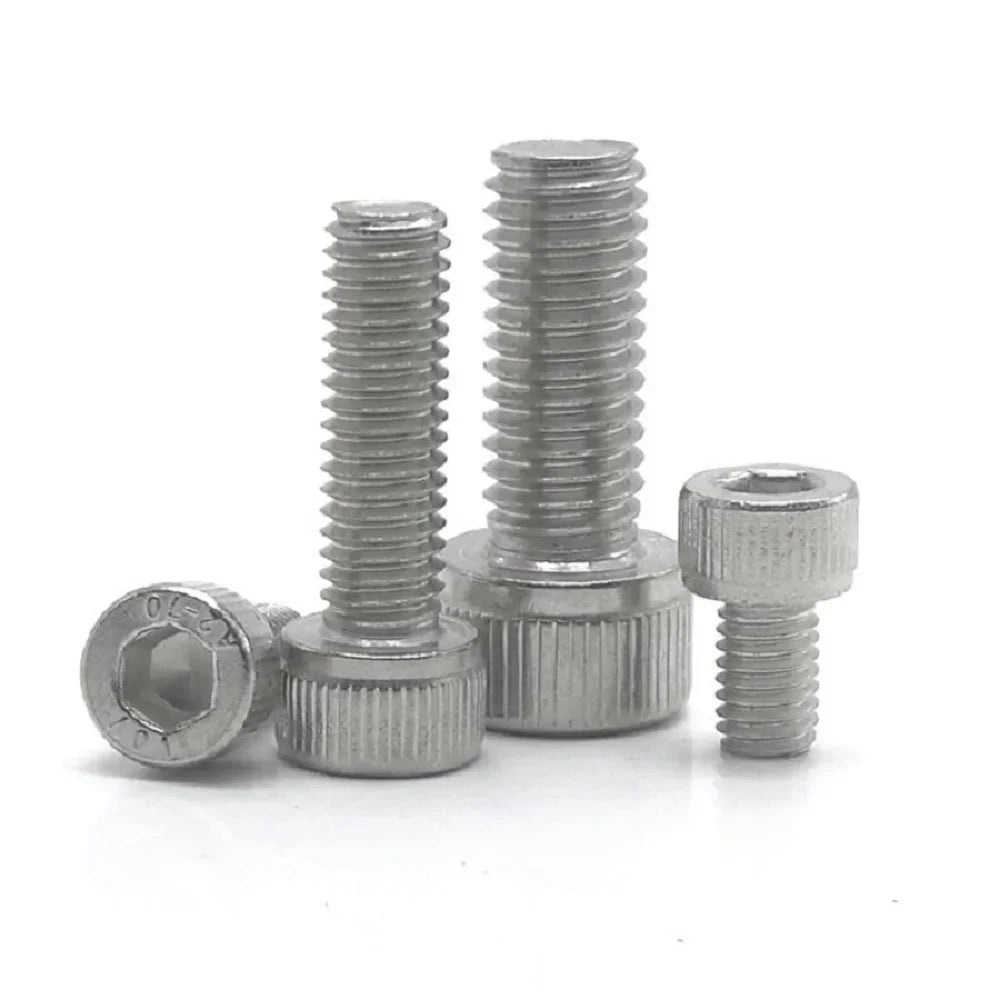 Stainless Steel Hex Socket Screws - DIN912 M1.6 M2 M2.5 M3 M4 M5 M6 M8 Grade 12.9 Black Allen Head Cap Bolts 5/100pcs