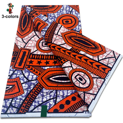 2026 Original African Wax Print Fabric - 100% Cotton Nigerian Ankara Batik Soft Pagne Material