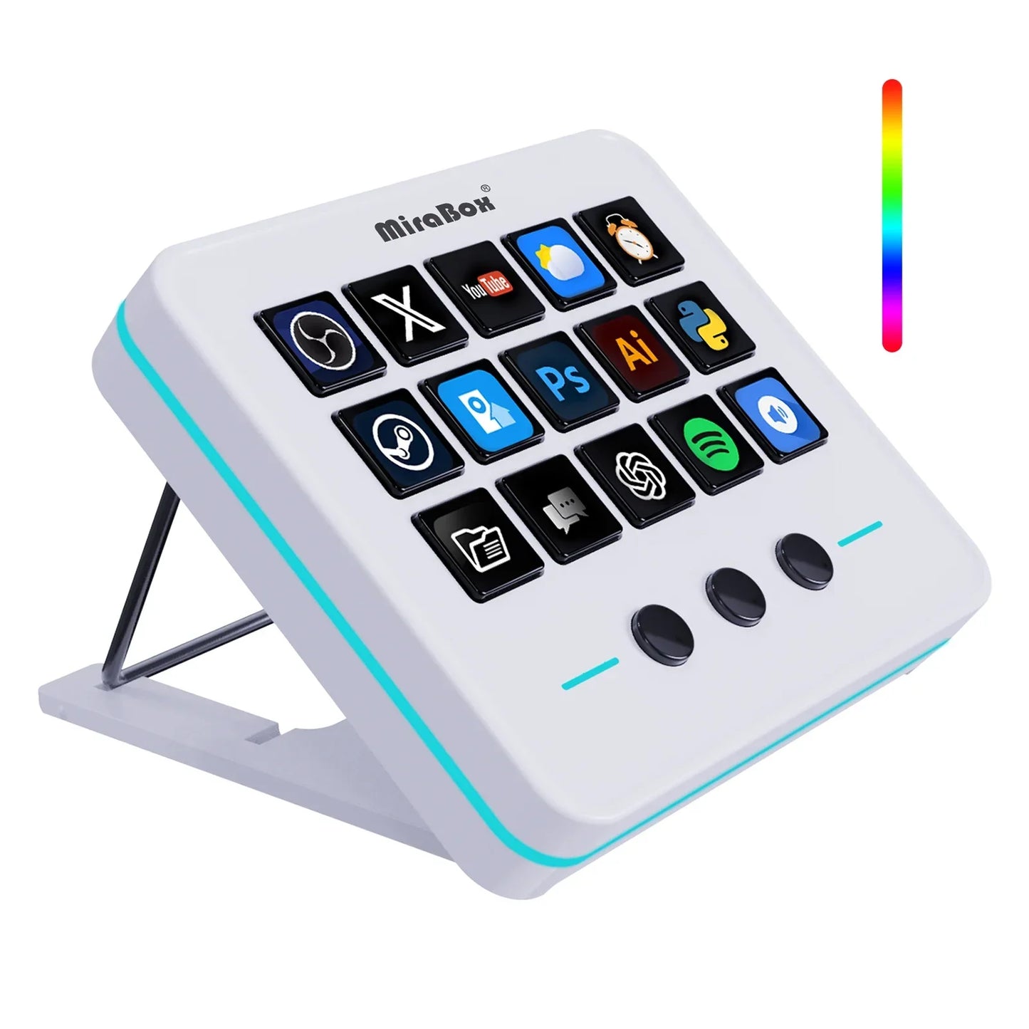 Mirabox M18 V3 Streamdeck Keyboard – Customizable Visual OBS Live Streaming Console & PC Keypad