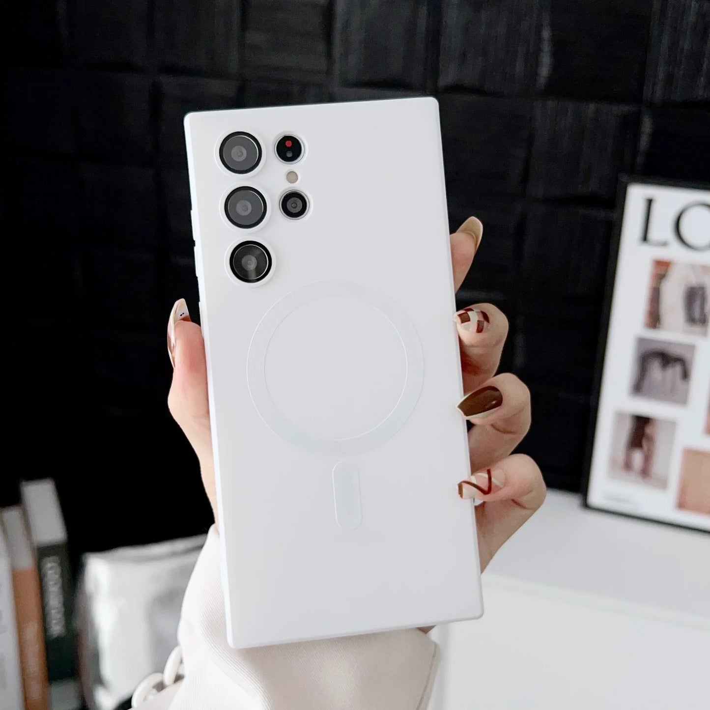 Luxury Magnetic Wireless Charging Case - Shockproof Soft Cover for Samsung Galaxy S26, S25, S24 & S23 Series