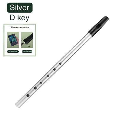 Miwayer Irish Tin Penny Whistle Flute C/D Key – 6 Hole Traditional Irish Music Instrument