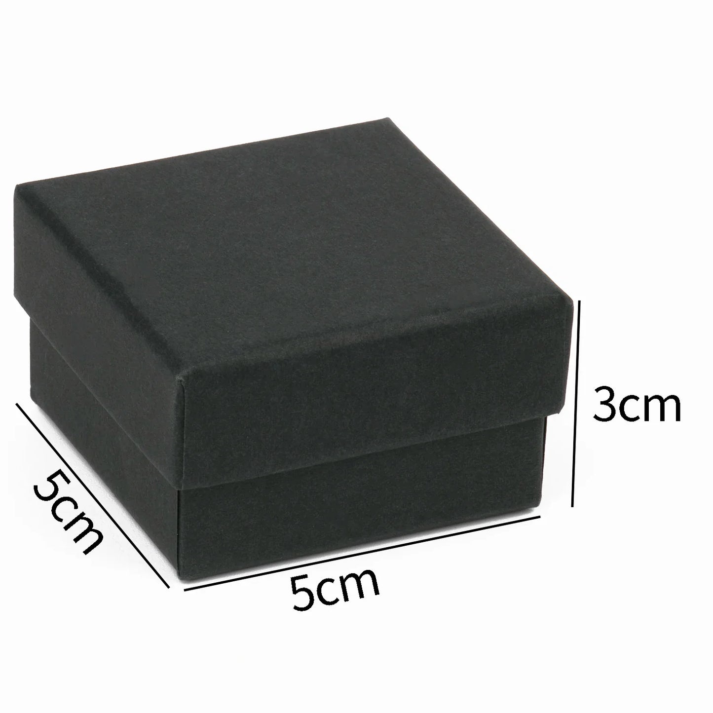 Black Square Jewelry Gift Box Organizer — Display & Packaging for Rings, Earrings, Necklaces, Bracelets, Brooches