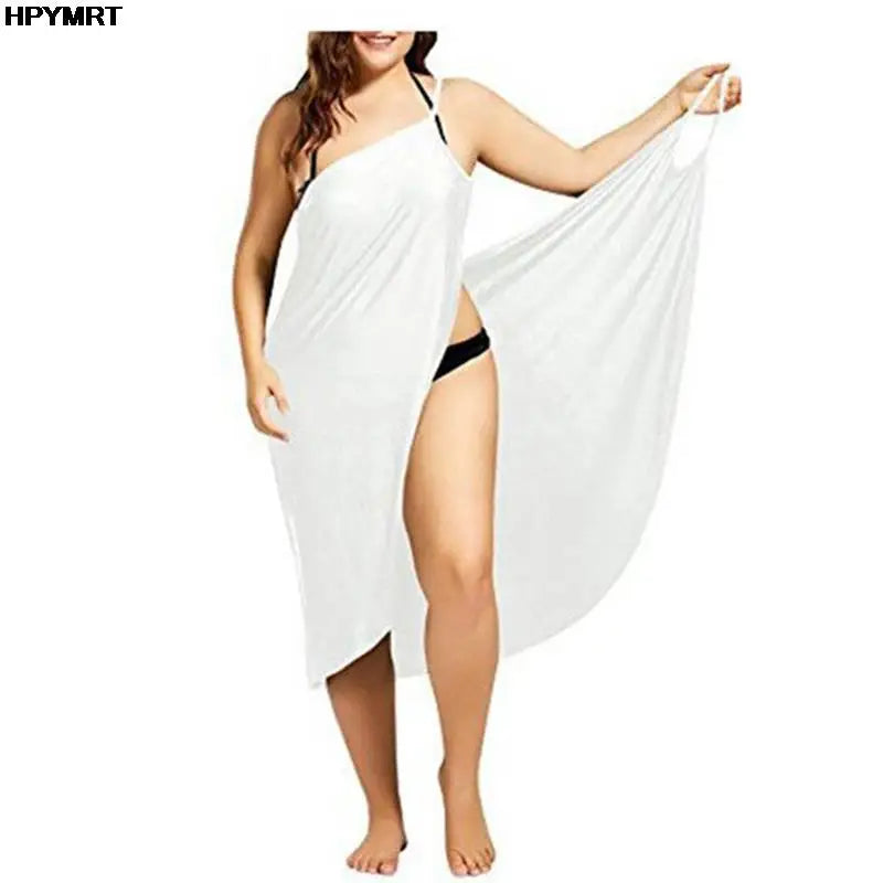 Women's Halter Summer Dress - Sleeveless Cross Back Beach Dress Solid Color Plus Size up to 5XL