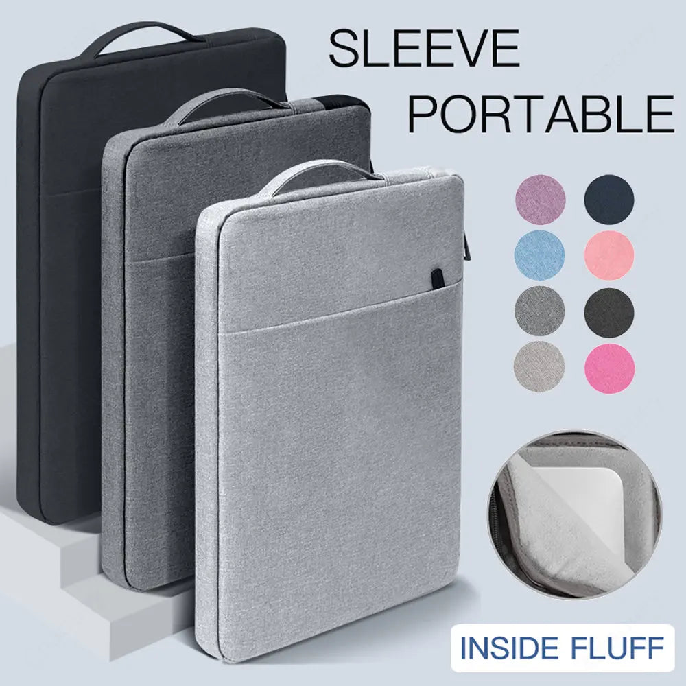 Waterproof Laptop Sleeve Handbag Case for HP - Portable Notebook Cover for 11.6" to 16" Laptops with Zipper