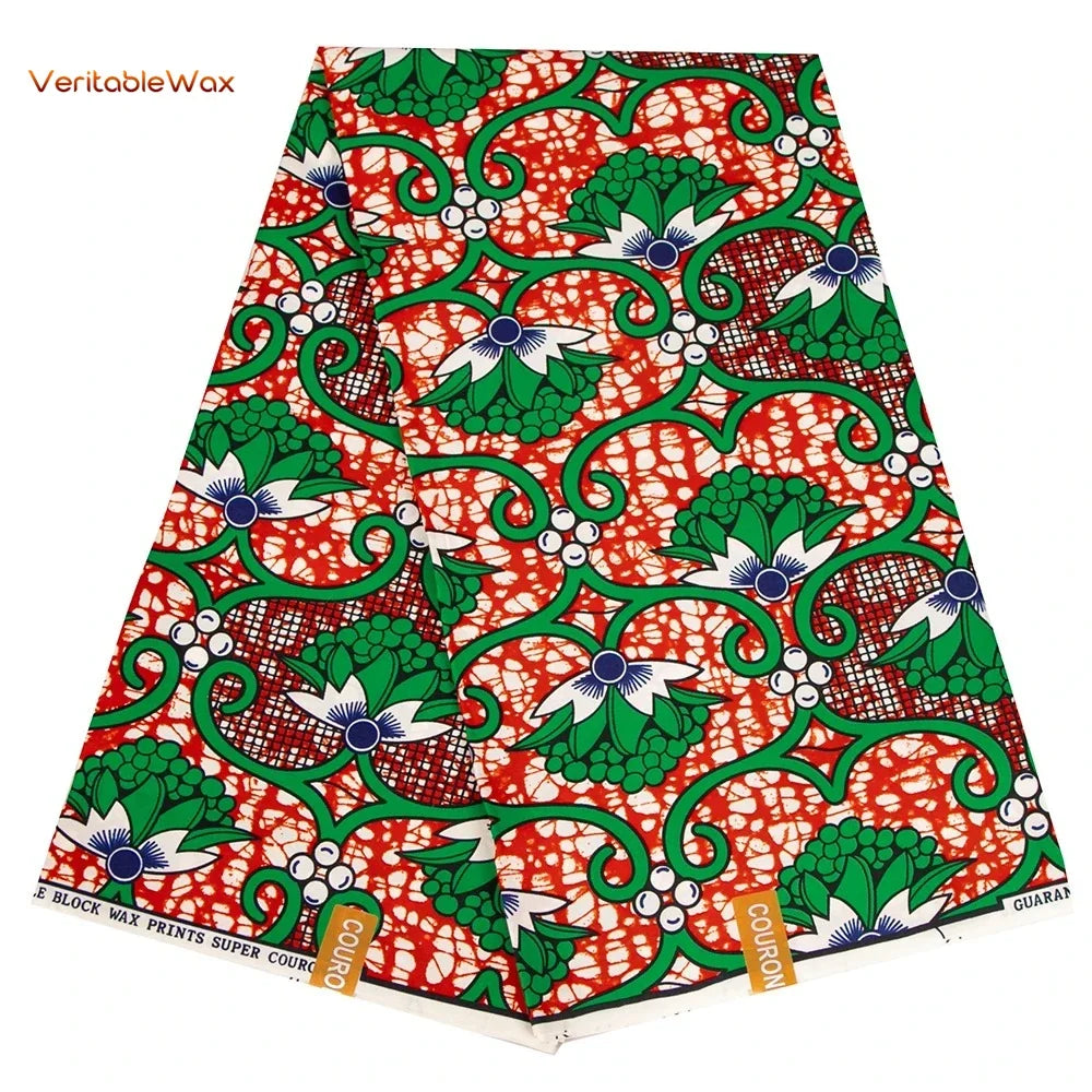 African Ankara Wax Print Fabric - Retro Double Print Patchwork Sewing Material for DIY Clothing