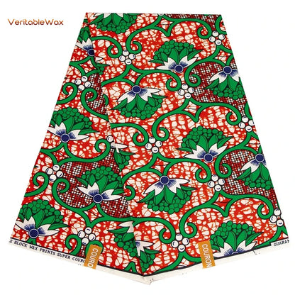 African Ankara Wax Print Fabric - Retro Double Print Patchwork Sewing Material for DIY Clothing