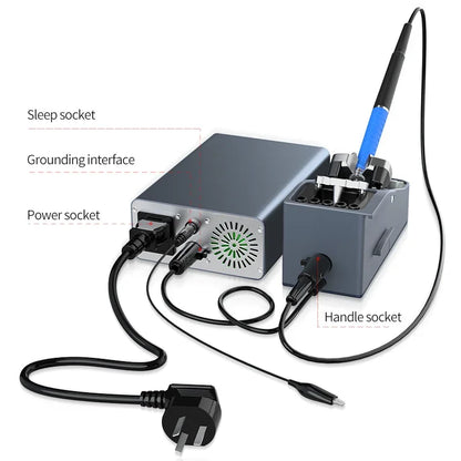 AIXUN T3A/T3B Intelligent Soldering Station – Rework Station for PCB & BGA Soldering with T115/T210/T245/T12 Tools