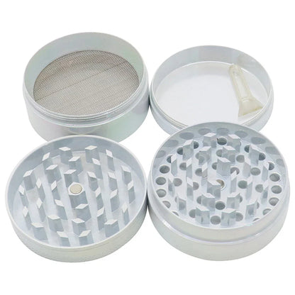 2.5" (63mm) 4-Layer Metal Herb Grinder — Zinc Alloy Tobacco & Spice Crusher for Smoking Accessories