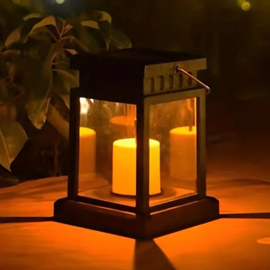 Outdoor Solar Garden Lantern Lights - Retro Hanging Palace Style Landscape Decor Floor Lighting