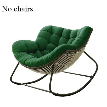 Lazy Rocking Chair Cushion - Soft Single Seat Sofa Pad for Indoor Outdoor Balcony & Hanging Basket Comfort