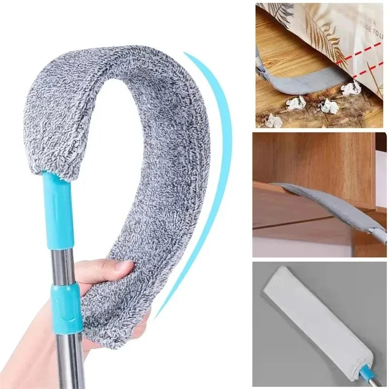 3 Size Long Handle Mops – Floor, Ceiling & Bed Dust Cleaner, Sofa Dust Removal Brush for Household Cleaning