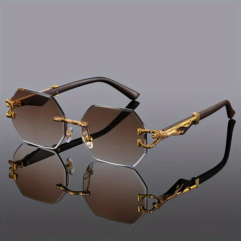 2025 Geometric Leopard Print Sport Sunglasses for Women – Lightweight Durable Streetwear Fashion UV Protection Glasses