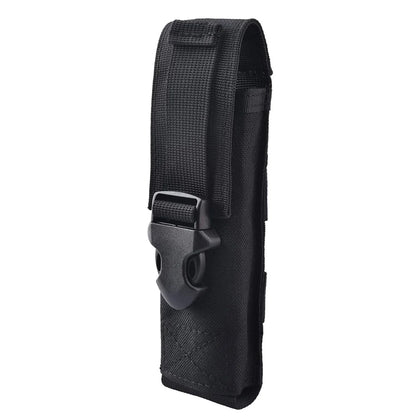 Tactical Flashlight Pouch - MOLLE Torch Holster EDC Carry Case for Camping & Hunting Gear