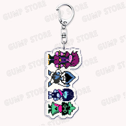 Deltarune & Undertale Keychains – Ralsei, Kris, Susie & Spamton Fan Gaming Accessories