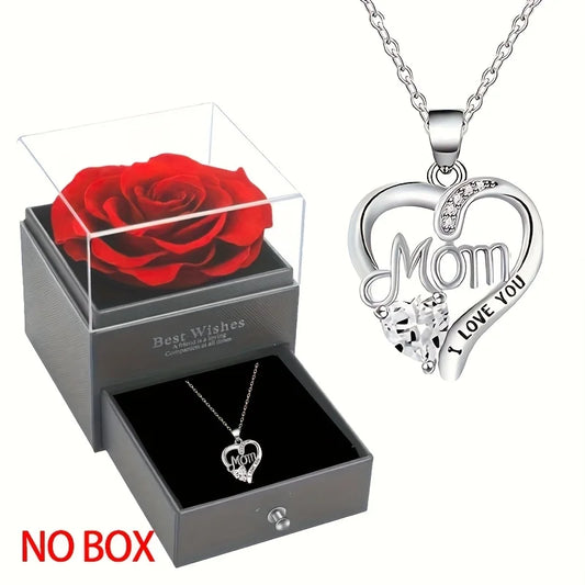 Heart Pendant Necklace - Elegant Hollow Design Jewelry Gift for Mother’s Day, Best Friends & Special Occasions