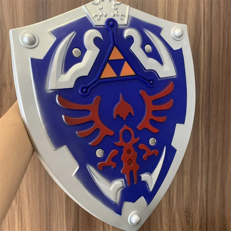 1:1 Breath of the Wild Link Shield – PU Rubber Cosplay Weapon Toy & Halloween Prop