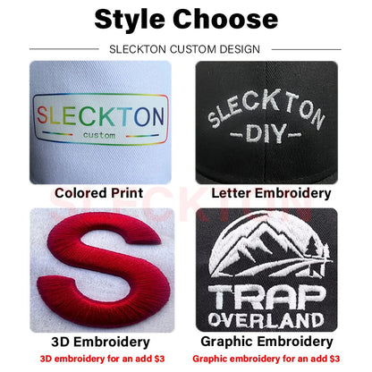 Custom Embroidered Baseball Cap - DIY Logo Mesh Hat for Men & Women, Adjustable Cotton Unisex Cap