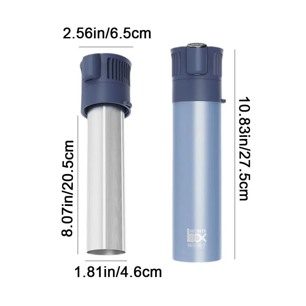 Portable Insulin Cooler Box - USB Rechargeable Cooling Cup with LCD Display & Automatic Temperature Control