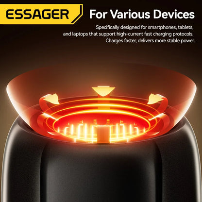 Essager 2-in-1 Type-C Mini Lighter - Portable USB-C Electric Lighter with Air Blowing Function for Outdoor Safety