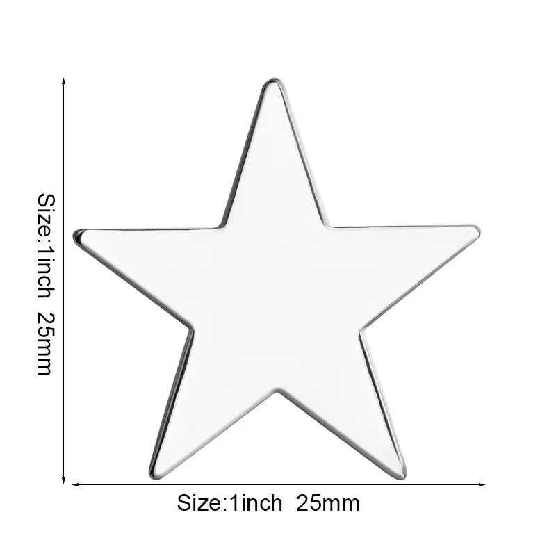 Baby Blue Metal Star Lapel Pin Brooch – Colorful Enamel Star Badge Accessories for Jackets, Bags & Fashion Outfit Decor