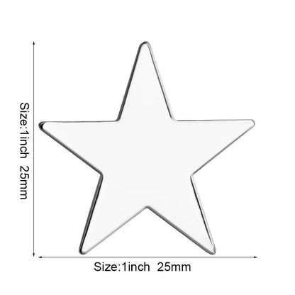 Baby Blue Metal Star Lapel Pin Brooch – Colorful Enamel Star Badge Accessories for Jackets, Bags & Fashion Outfit Decor