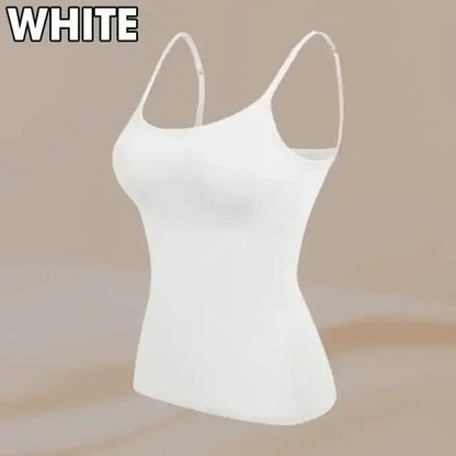 Women Cami Bra Top - Built-In Padded Bra Camisole Vest for Sleepwear, Home Wear & Casual Style