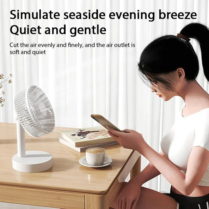 USB Small Electric Desktop Fan – Portable High-Wind Cooling Fan for Home, Dorm, and Office, Table Air Circulator and Air Cooler