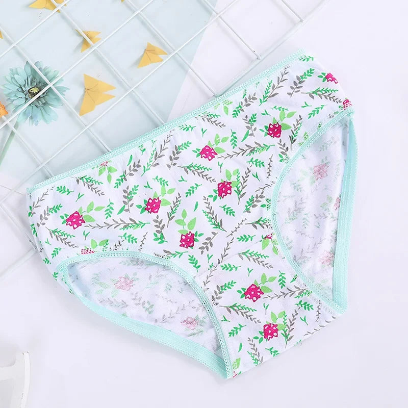 1/3/6/12 Pcs Girls Cotton Panties Set - Cute Print Kids Briefs Soft Breathable Children Underwear Shorts