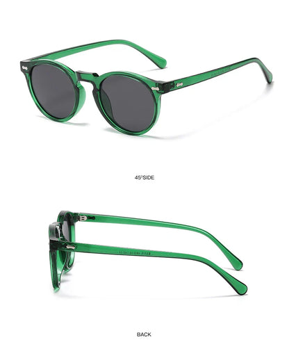 Retro Round Polarized Sunglasses – Vintage Fashion Shades for Men & Women, Driving Eyeglasses