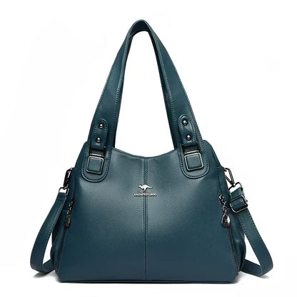 Luxury Women’s Leather Casual Tote Bag – High Quality Large Shoulder & Crossbody Handbag